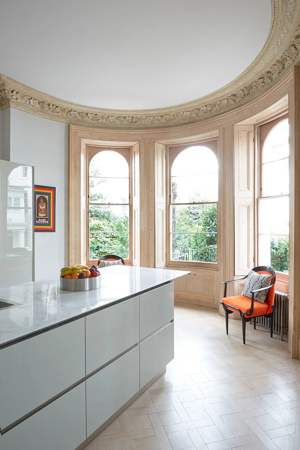 Kensington Park Gardens townhouse with elegant period façade and modern rear extension