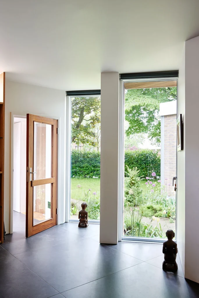 Tollgate Drive modern residence with clean lines and expansive glass windows